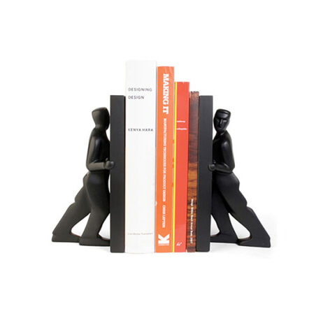 12013 pushing man bookends
