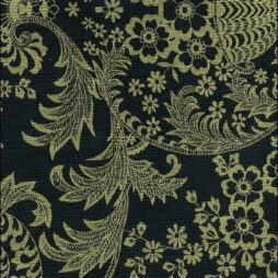 Paradise Lace Black/Gold Lace Print Oil Cloth
