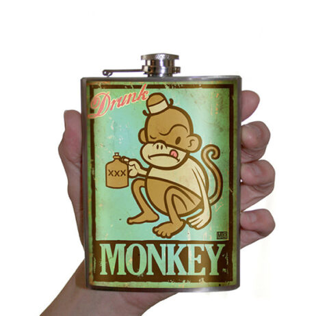 Drunk Monkey Flask