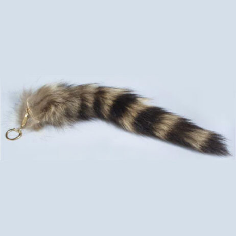 Raccoon Tail Keychain
