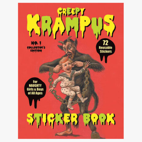 40756 creepy krampus sticker book