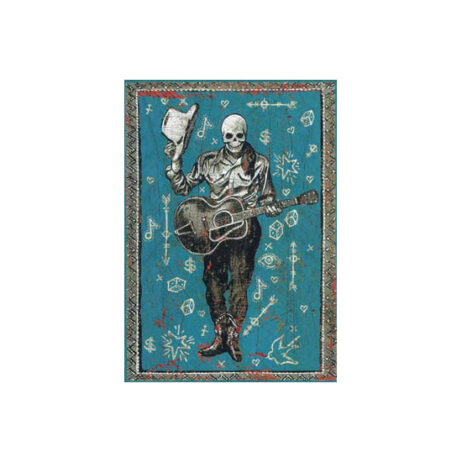 8822 cowboy skeleton magnet