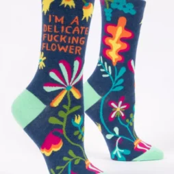 I’m a Delicate Fucking Flower Women’s Socks