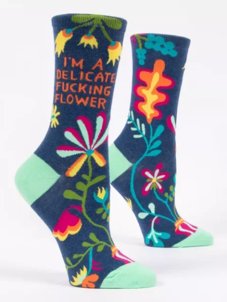 I’m a Delicate Fucking Flower Women’s Socks