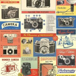 Vintage Camera Flat Wrap