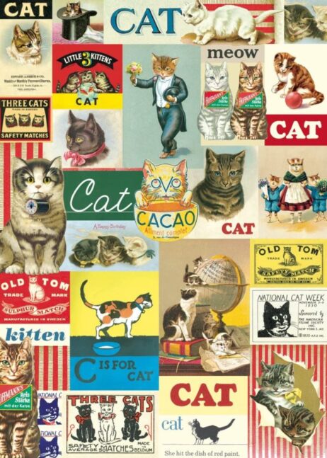 Vintage Cats Flat Wrap e1595389940361