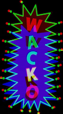 wacko vertical sign animated
