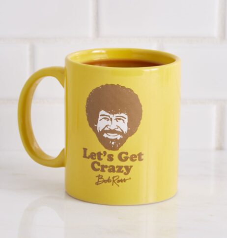 Bob Ross Lets Get Crazy Mug