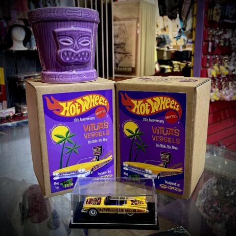 Shag + Tiki Farm Vitua’s Vessels Hit Wheels 35th Anniversary Mug + Car