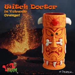 Witch Doctor Volcanic Orange Tiki Mug