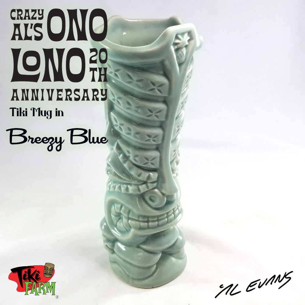 Crazy Al’s Ono Lono Breezy Blue Tiki Mug