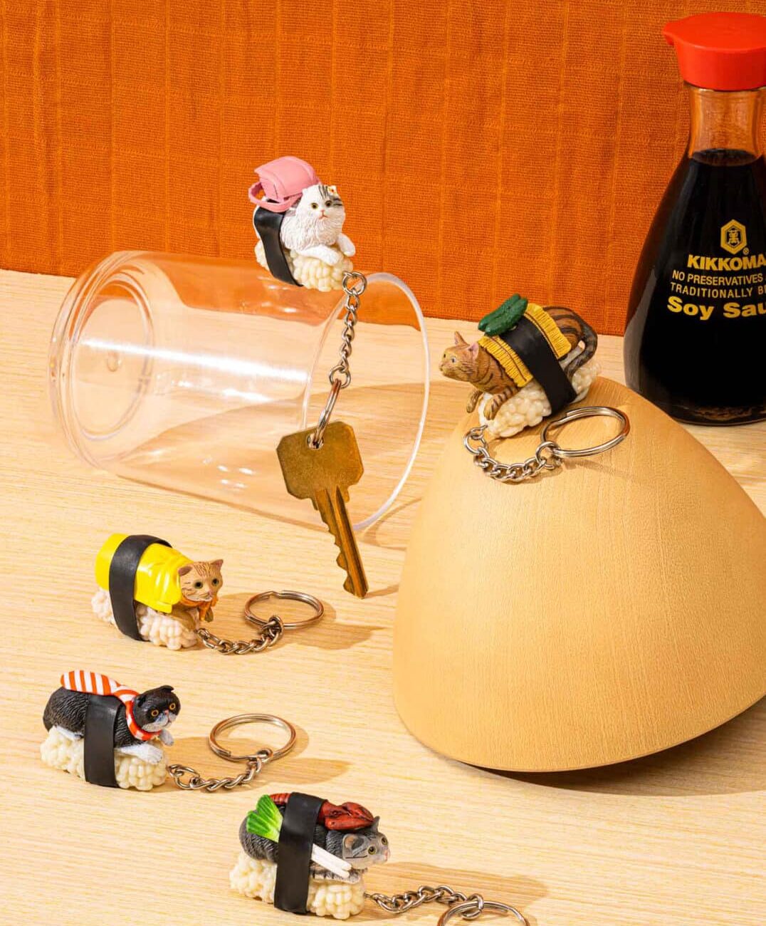 Sushi Cat (Nekozushi) Key Chain Blind Box Version 1