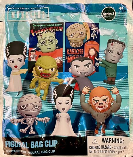 Universal Monsters 3D Foam Blind Bag Keychain Series 3