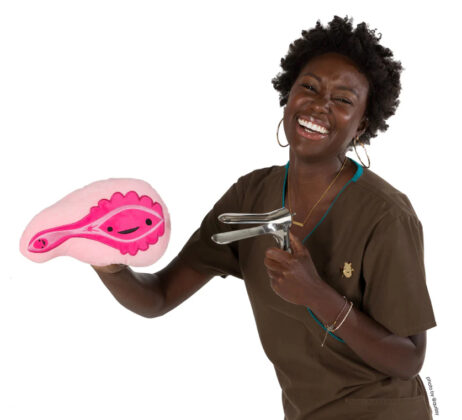 Vagina + Vulva Plushie Zip Storage Pouch