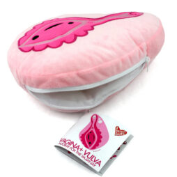 Vagina + Vulva Plushie Zip Storage Pouch