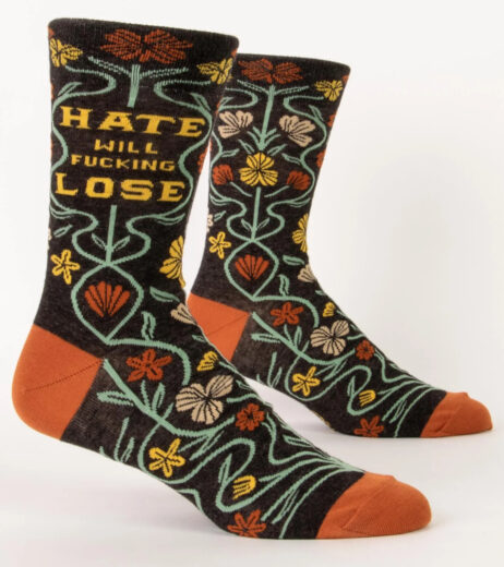 Hate Will Lose Men's Socks