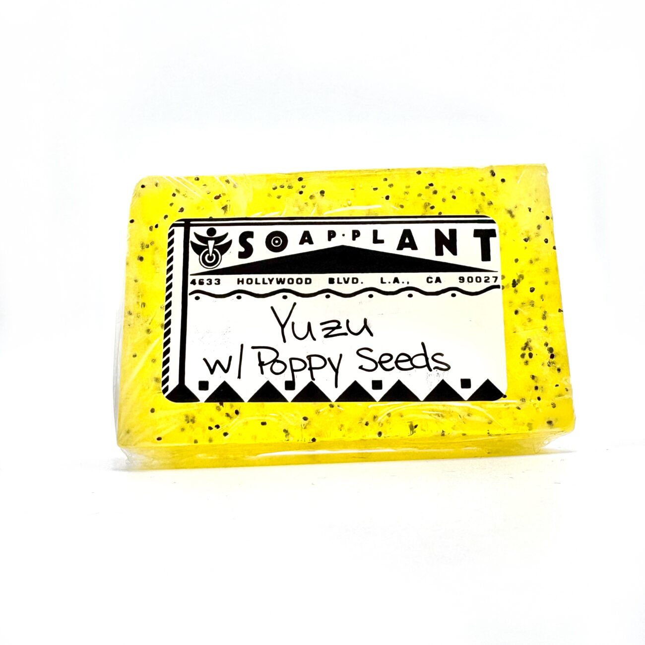Yuzu soap with poppy seeds