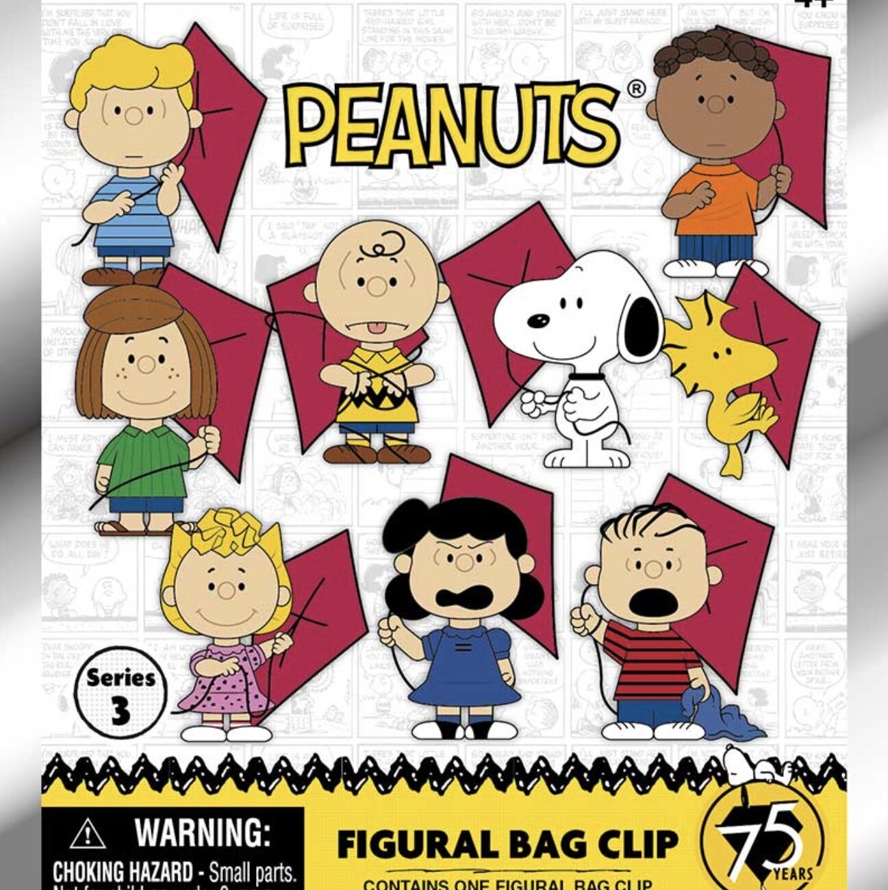 Snoopy (75th Anniversary) 3D Foam Blind Bag Keychain