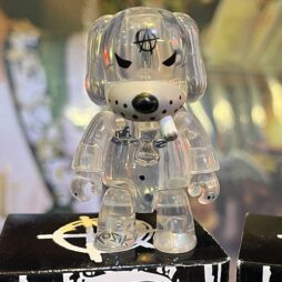 Transparent Dog + Skull Anarqee 2.5” Qees by Frank Kozik