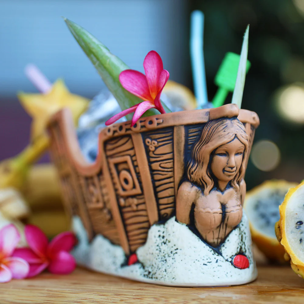 Ship & Siren Boat Tiki Bowl