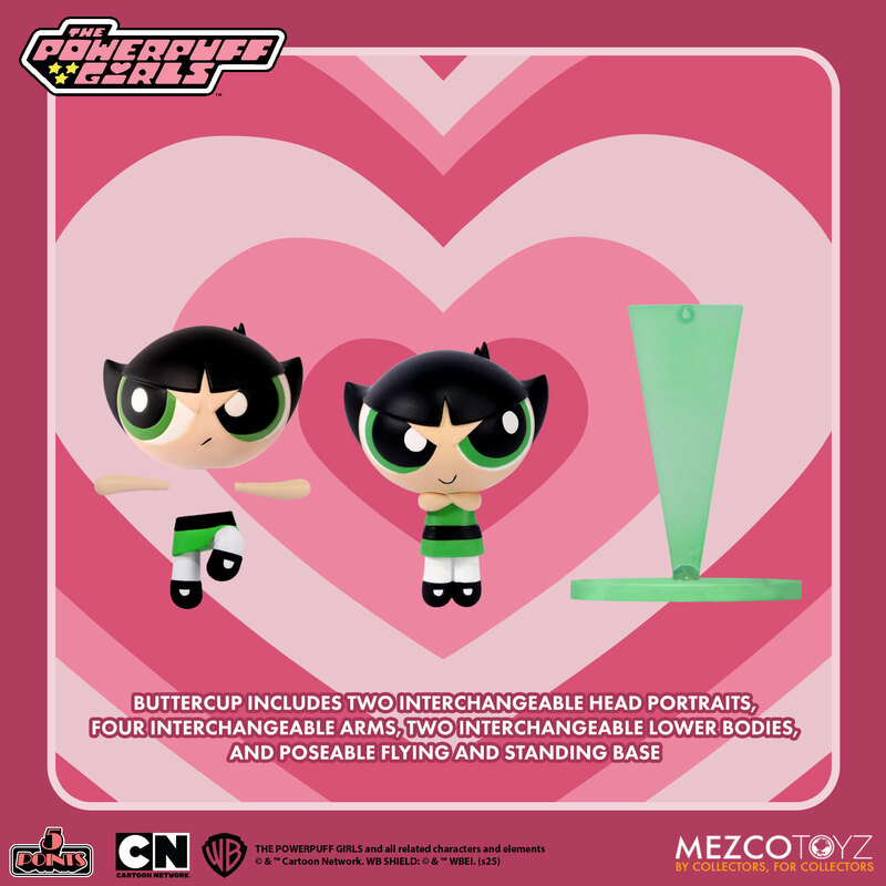 Buttercup Powerpuff Girls 5 Points Action Figure