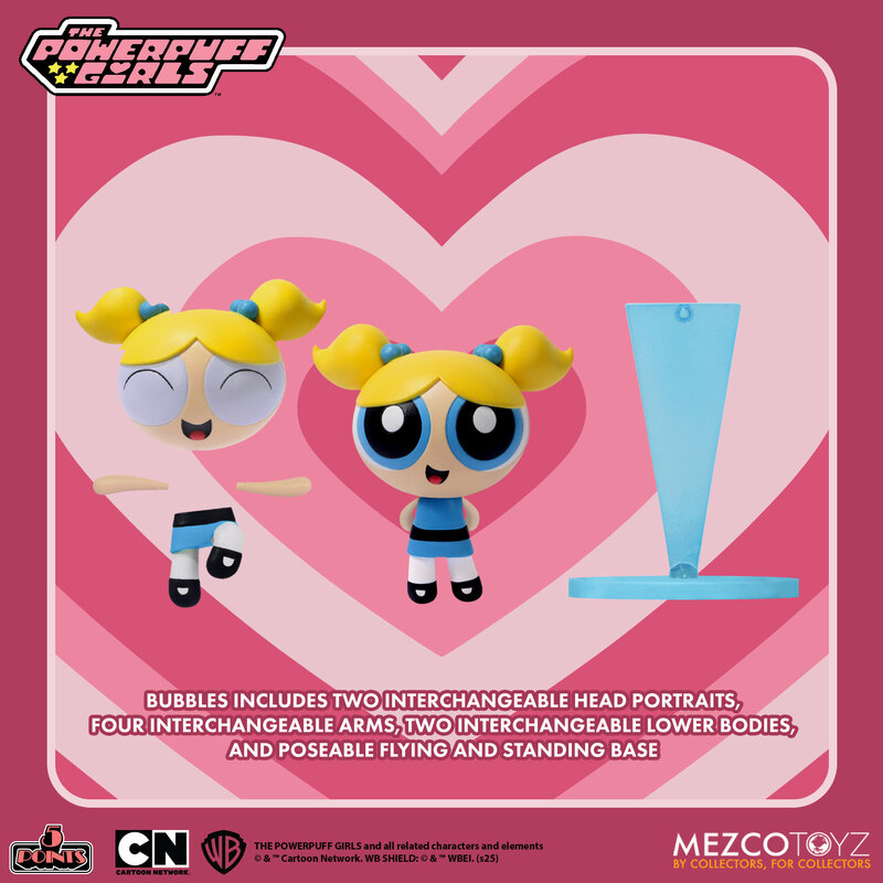 Bubbles Powerpuff Girls 5 Points Action Figure