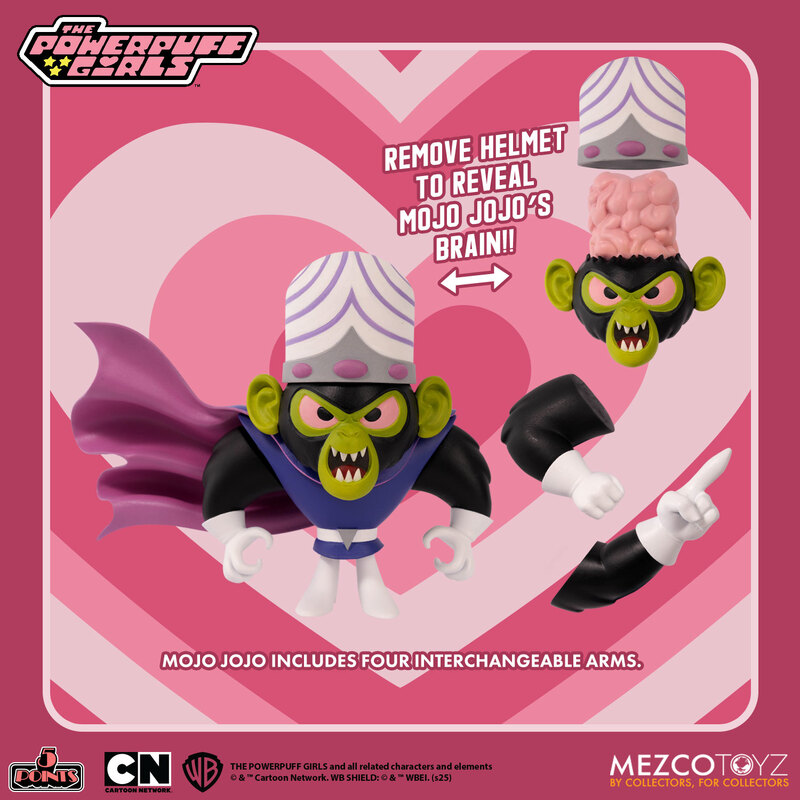 Mojo Jojo Powerpuff Girls 5 Points Action Figure