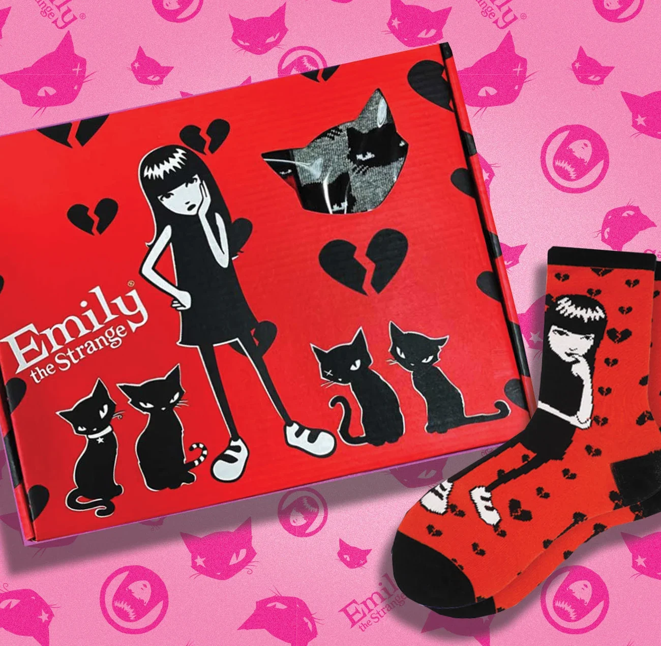 Emily the Strange 12 Socks Pairs Gift Set Box 2