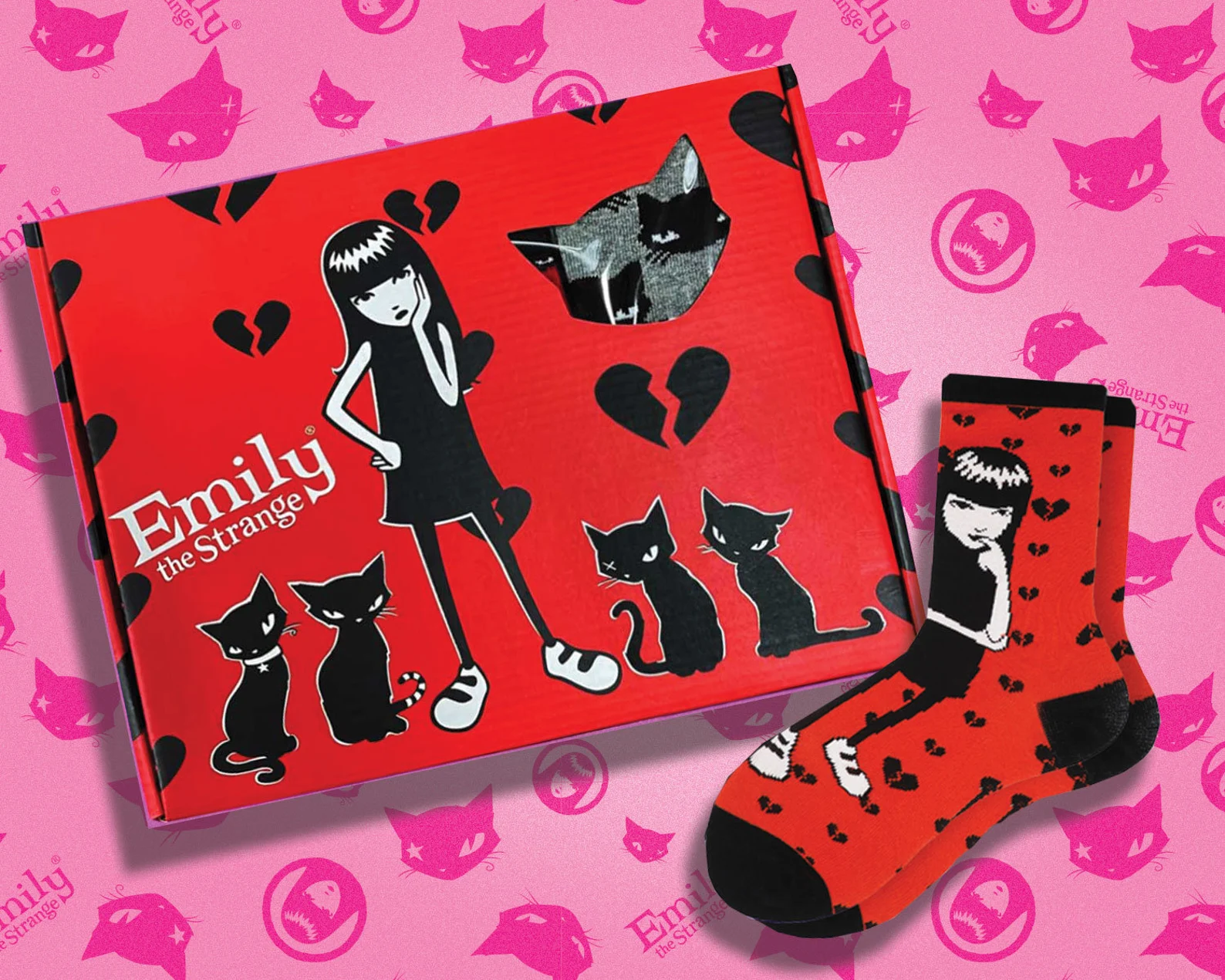 Emily the Strange 12 Socks Pairs Gift Set Box 2