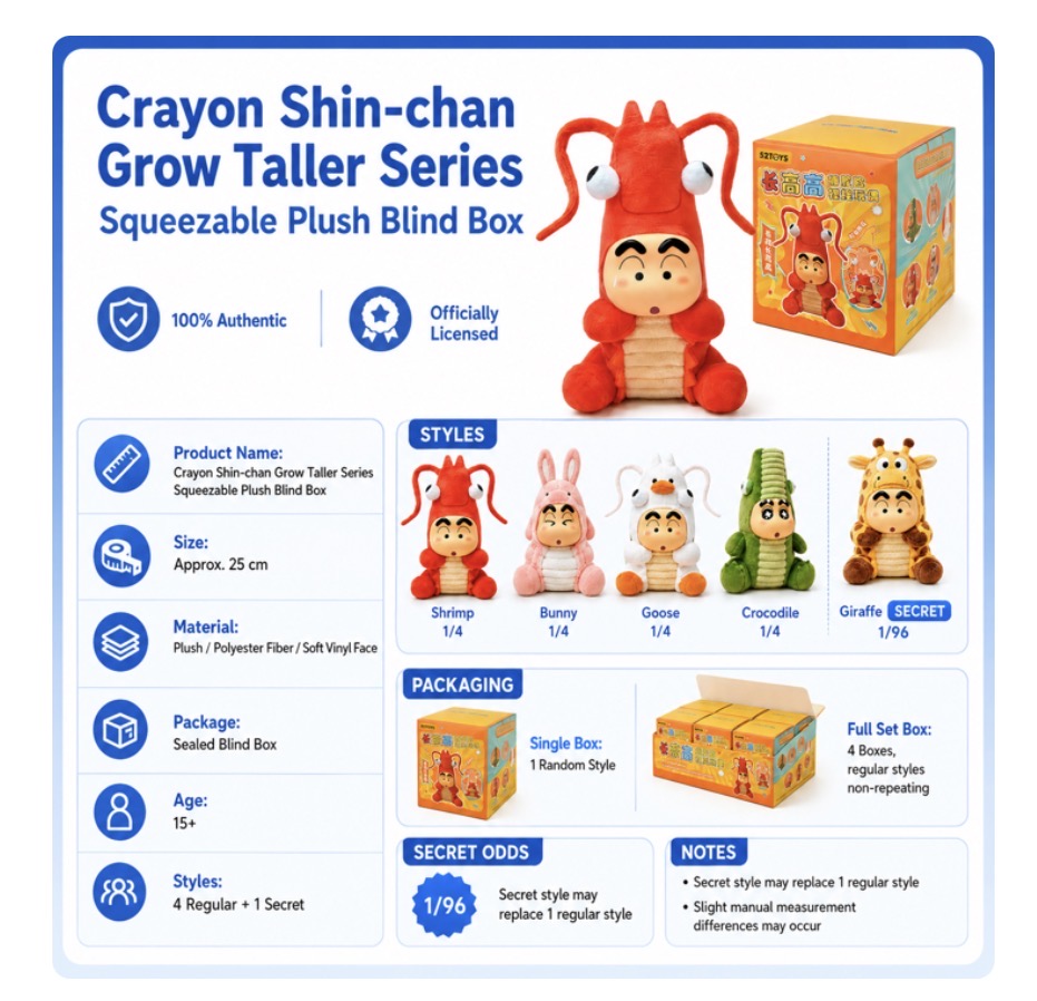 Crayon Shinchan Growing Fun Blind Box